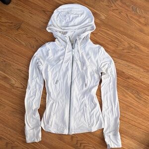 Lululemon white hooded define jacket